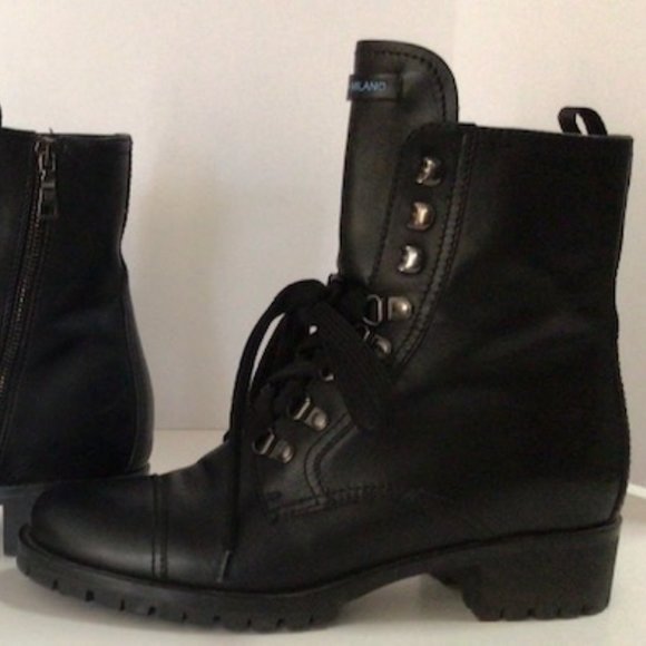 PRADA Black Leather Combat Boot w/ lug sole size 39 - Picture 9 of 14